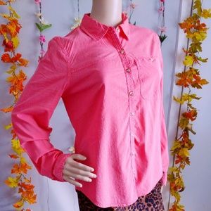 NWT BUTTON DOWN VINTAGE PINK COLOR MAURICES